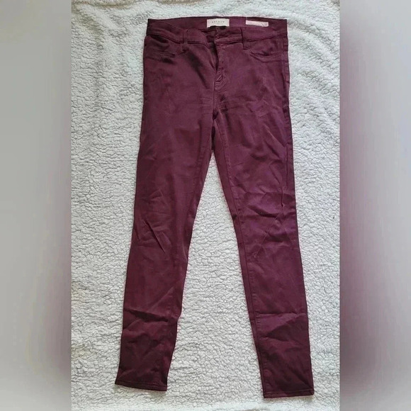 PACSUN low-rise Jeggings, Size 27, Burgundy Wine Denim Stretch Skinny - Picture 2 of 5